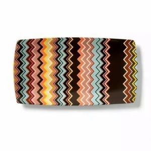 Missoni for Target stoneware serving tray zigzag pattern fall colors